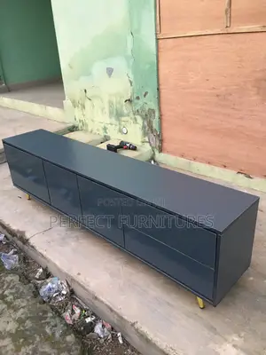 5 and Half Grey Color TV Console