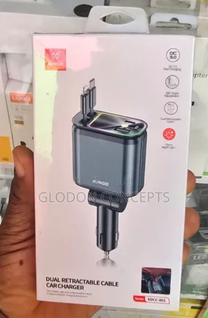 Xundo Dual Retractable Cable Car Charger