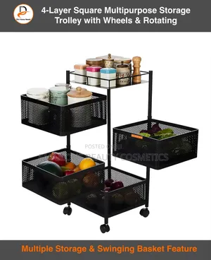 4 Step •Rotating Kitchen Baskets •Fruit and Vegetable Storage.