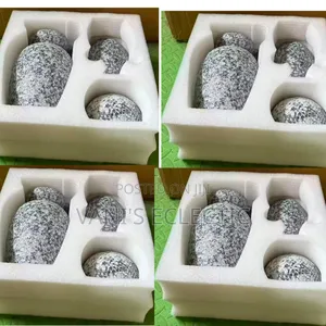 3-Piece Decorative Stone Ceramic Vase Set
