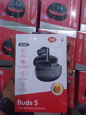Itel Buds 5 (IEW-53) Wireless Earbuds – 32dB ANC 4-Mic ENC