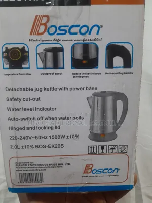 Boscon 2.0L Fast-Boil Stainless Steel Electric Kettle (BOS-EK20S)