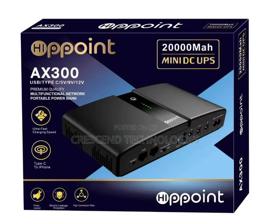 AX300 Hippoint Mini Ups DC 20,000mAh