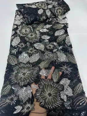 Chiffon Beaded Lace