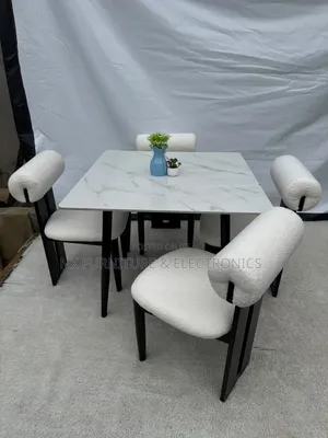 Dining  by 4 Fabric Chairs