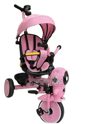 Pushing Tricycle Featuring a Distinct Astronaut-Shaped Design