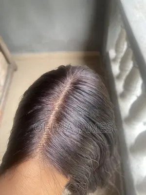 Neatly Used Human Hair Black Bob Wig(8inches)