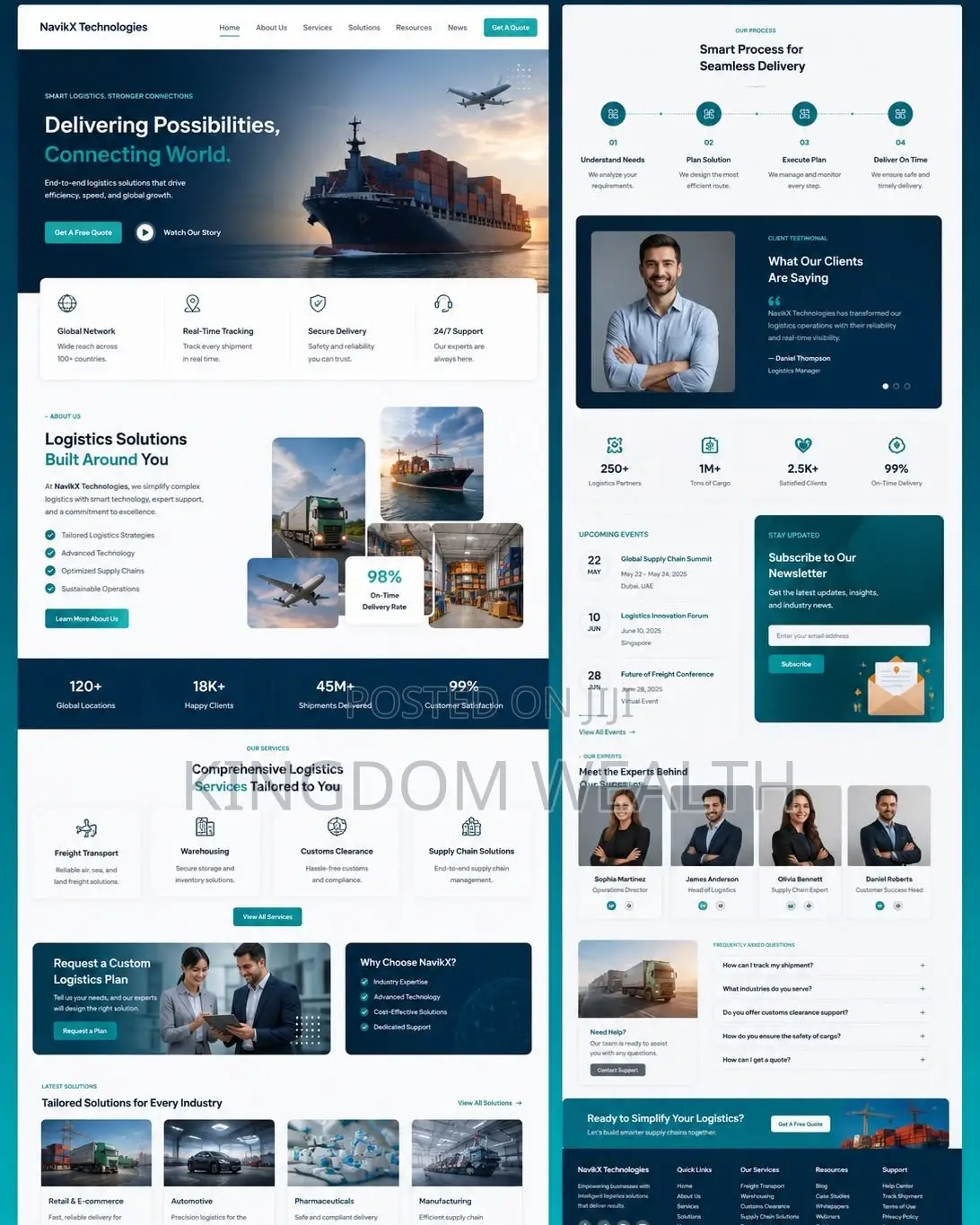 Logistic Website