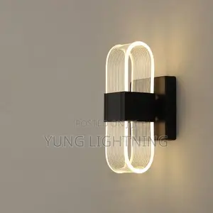 3 Color Modern Oval LED Wall Light Elegant Indoor Decorative Lamp