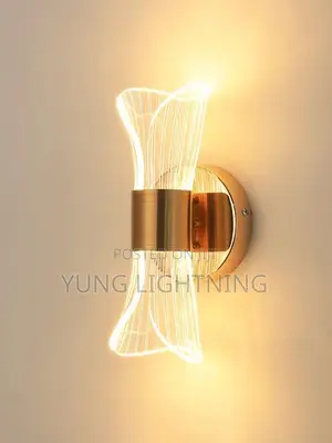 Modern Gold Double-Sided LED Wall Light Luxury Indoor Wall Lamp