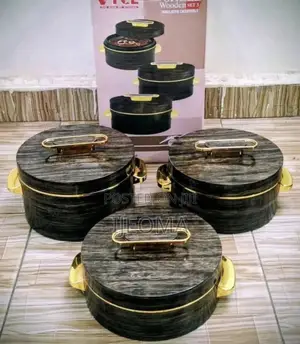 3 Set Wooden Food Warmer