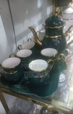 Ceramic Tea Set Cup and Jar