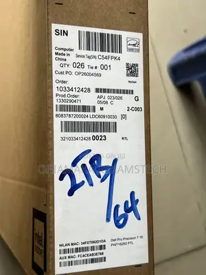 New Laptop Dell Precision 7760 64GB Intel Core Ultra 7 SSD 2T