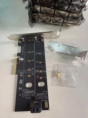 Dual M.2 SSD to PCIe X4 Adapter Card (NVMe + SATA)