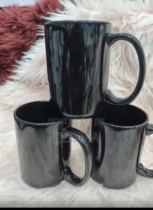 Black Mugs,Elegant and Modern Design 48pcs