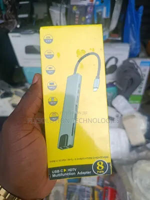 Type-C to 8-in-1 HDTV USB-C Dock Station Adapter