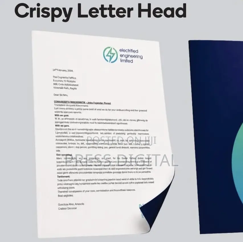 Crispy Letterhead Print