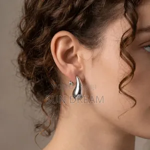 Sterling Sliver Water Drop Ladies Earrings Women Jewelry