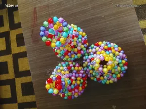 Beaded Flower Vases