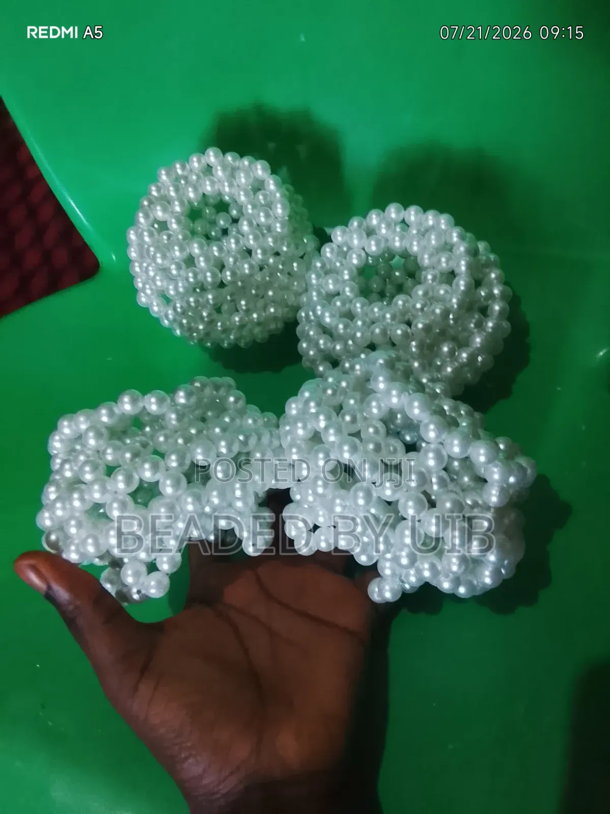 Beaded Flower Vases