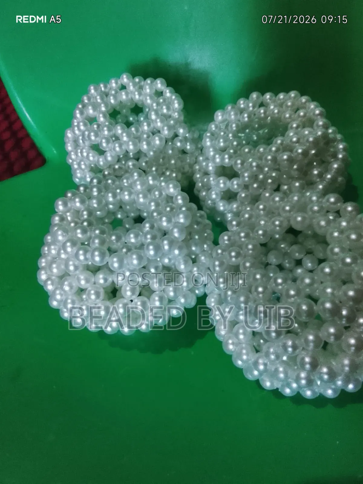 Beaded Flower Vases