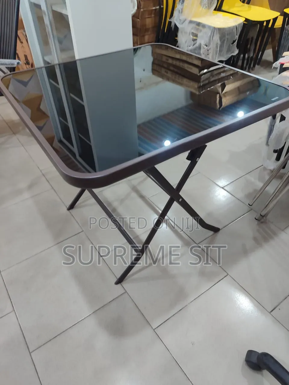 Foldable Glass Table