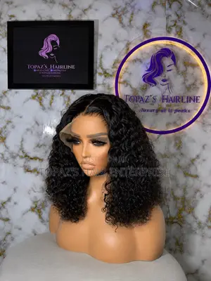 Full Frontal Jerry Curl Wig