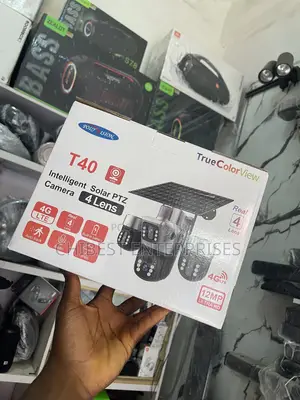 T40 Solar Camera With Advanced 4-Lens, 4G LTE Wireless PTZ Security
