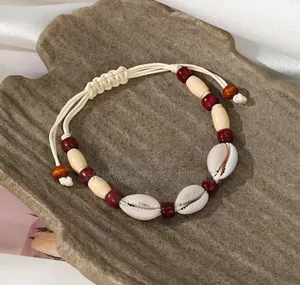 Vintage Adjustable Shell Beaded Bracelet