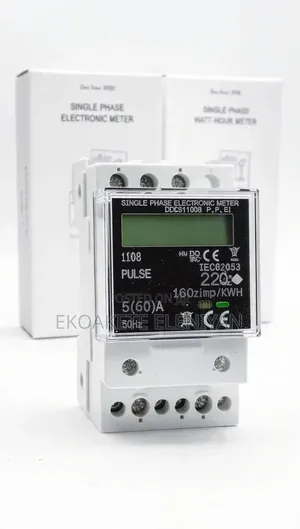 DDS1108 Single Phase Electronic Watt-Hour Meter, 5(60)A, 220V, 285a