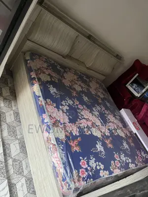 6/6 Bedframe With Side Drawer, Mirror With Stool and Mattress