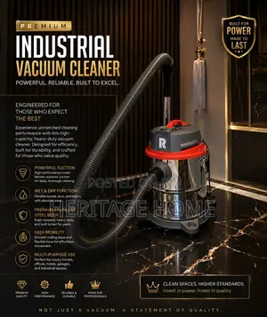 30l Powerful Wet Dry Industrial Vacuum Cleaner (Stainless Body)