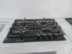 Polystar 4 Burner Gas Cooker Inbuilt