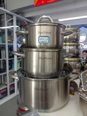 High Quality 3pcs HausRoland Stainless Steel Pot