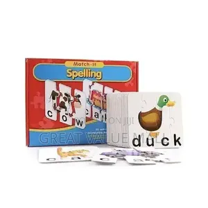 Educational Match It Spelling Word Puzzle for Kids
