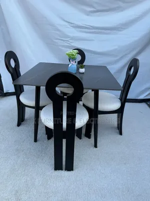 Unique Marble Top Dining  Set by Four