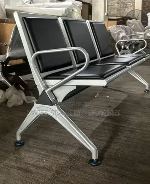 Modern 3-Seater Padded Airport Waiting Room Bench