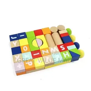 Count and Spell Block Set, 50-Pieces