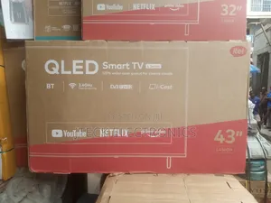 Itel 43"smart TV Qled With Free Satellites