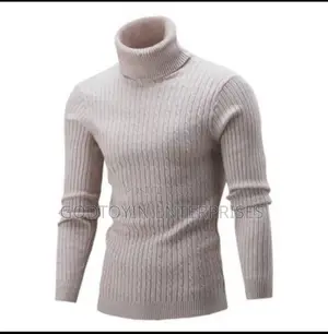Men’s Cable Knit Turtleneck Sweater