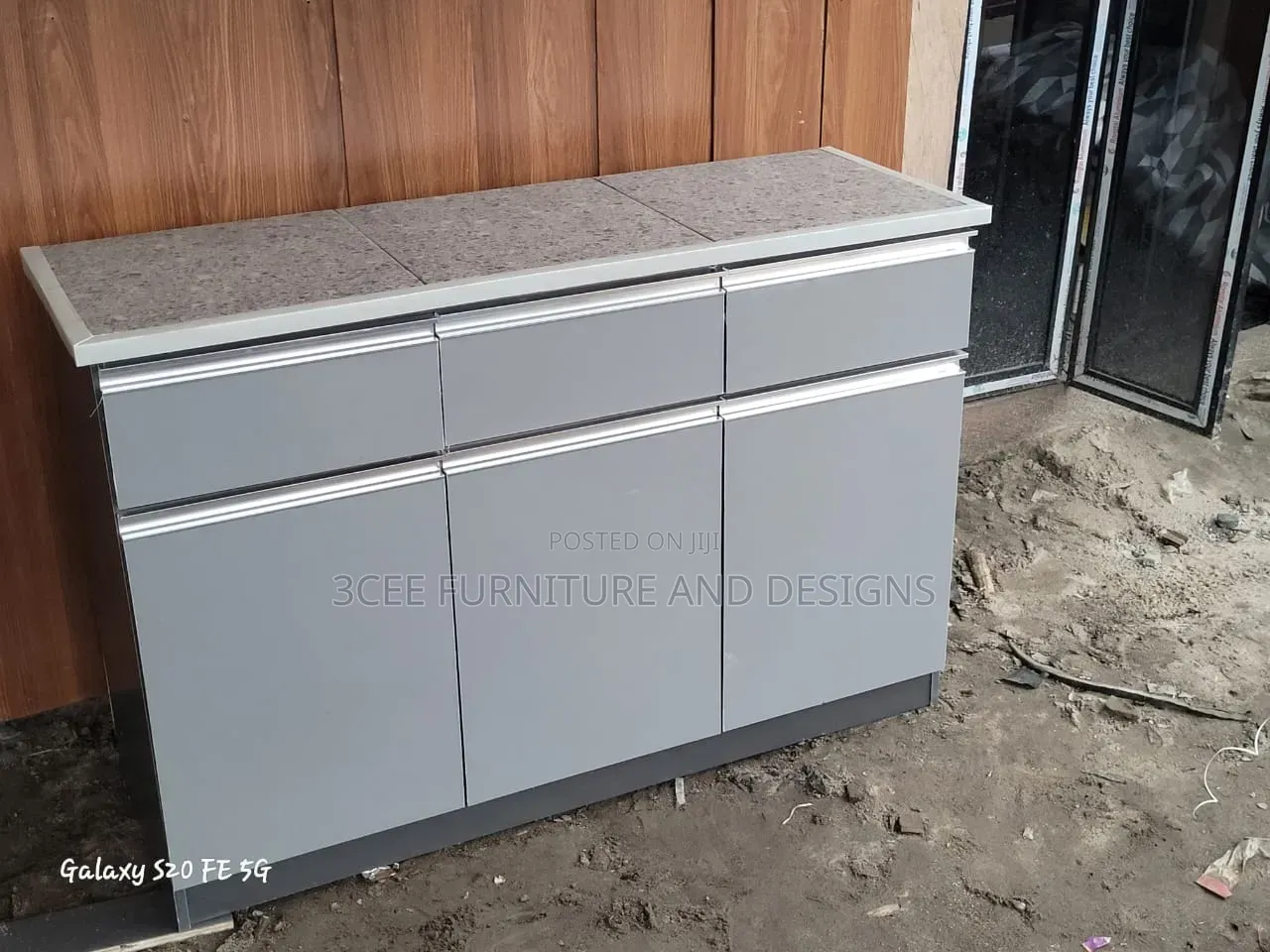 Tile Top Kitchen Cabinet