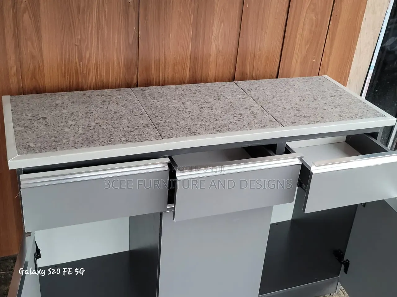 Tile Top Kitchen Cabinet