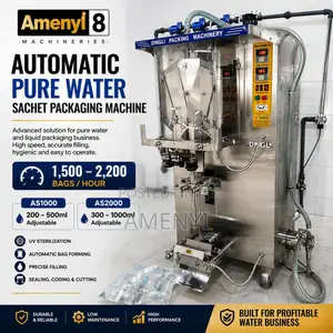 Automatic Pure Water Sachet Packaging Machine AS1000 / AS2000