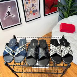 Original Salvatore Ferragamo Cross Slippers