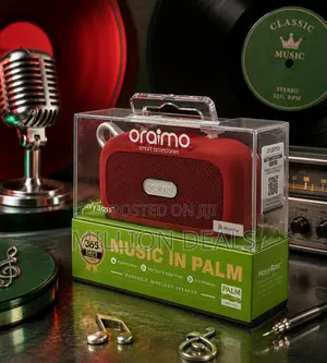 Oraimo Music in Palm Mini Red Speaker