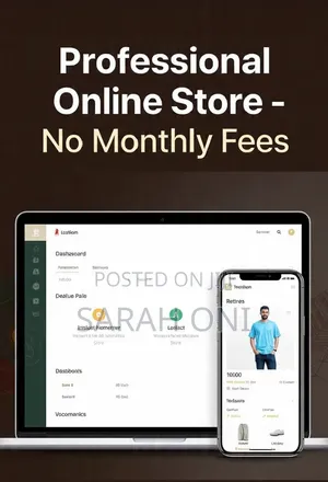 Professional Online Store Website - No Monthly Fees