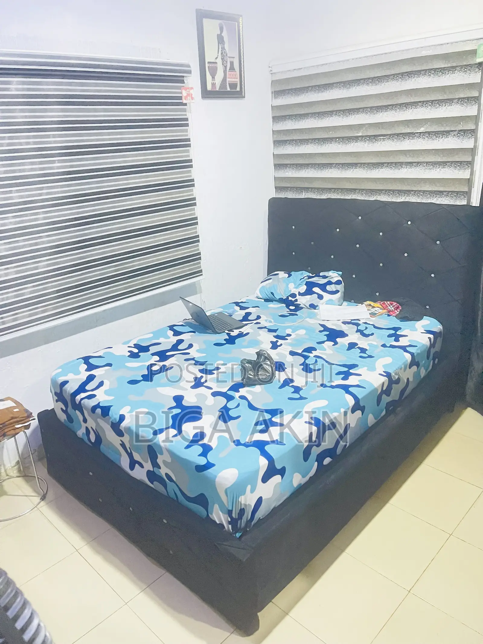 Bed and Bed Frame