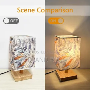 Fabric Bedside Table Lamp