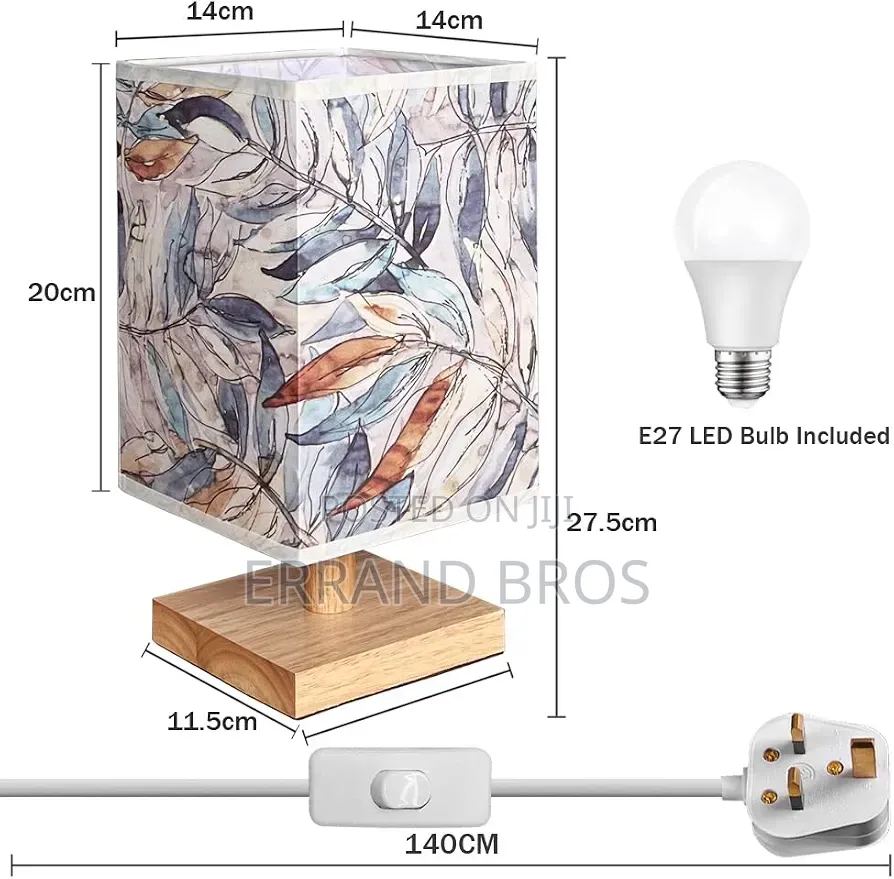 Fabric Bedside Table Lamp