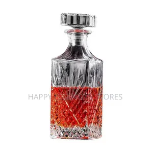 Glass Wine Decanter With Lid